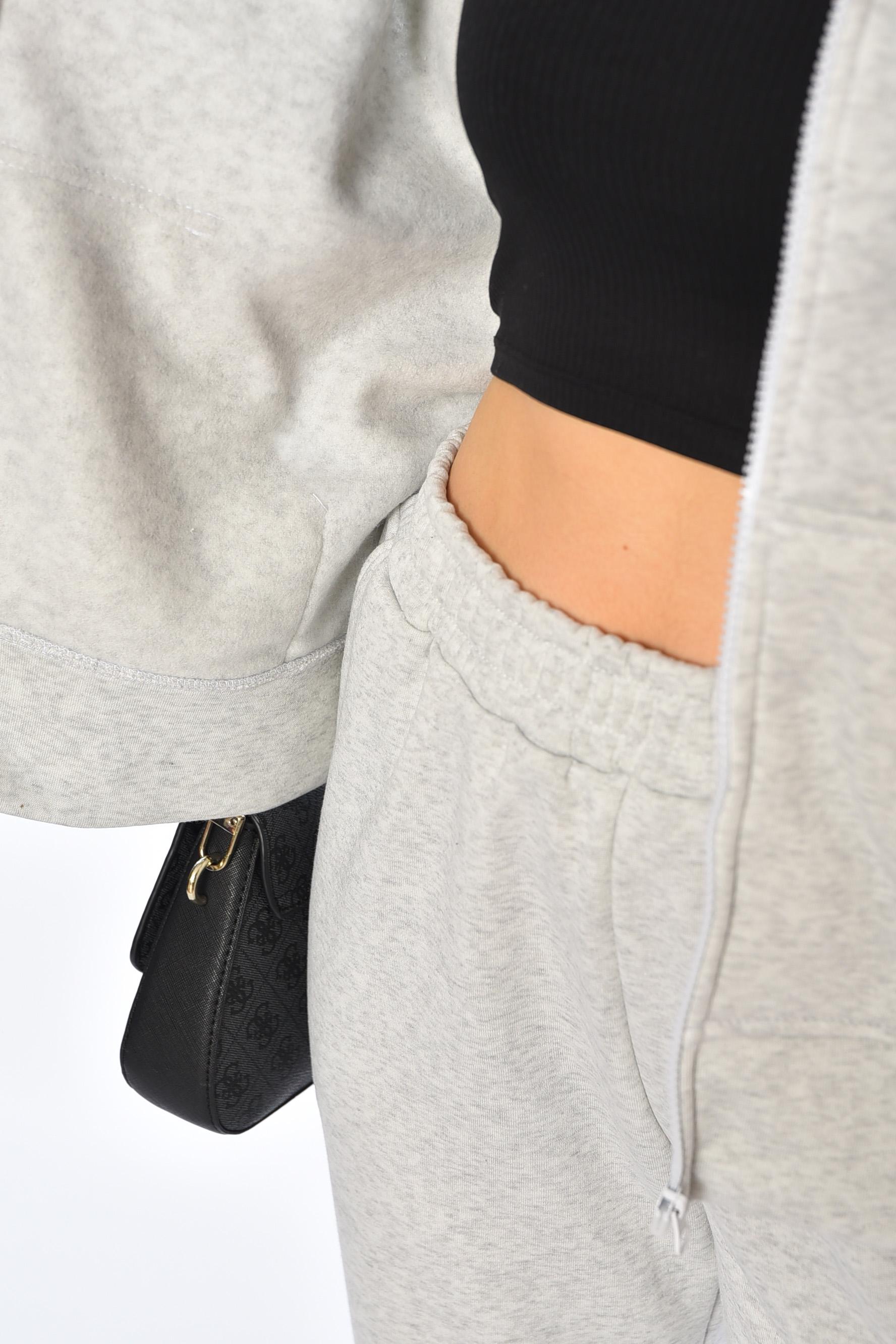 Спортивный костюм женский L-XL Светло-серый (194532) - фото 4