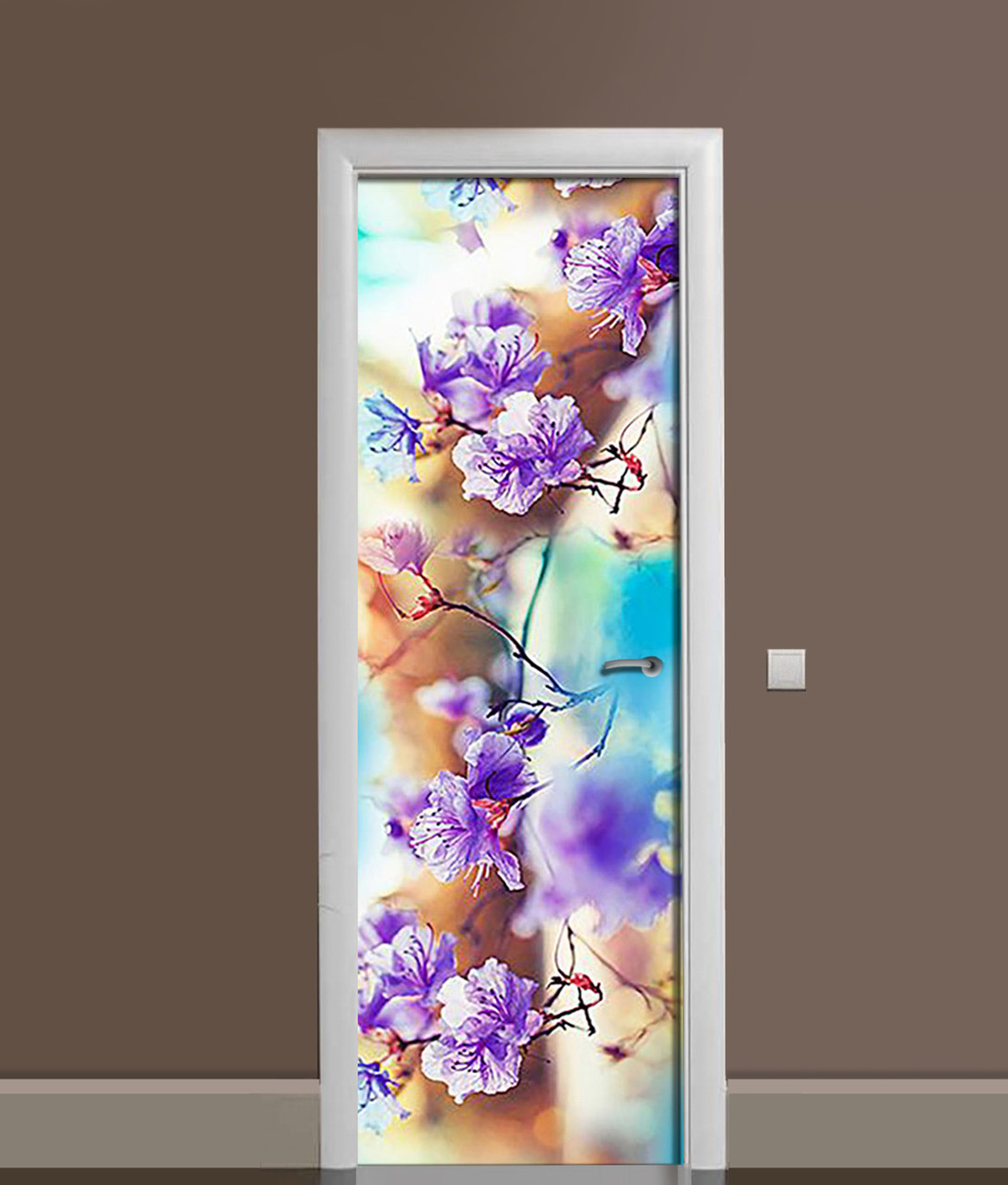 Наклейка 3D на двери Zatarga Пышные цветы на ветке виниловая 650х2000 мм (1274514294) Наклейка 3D на двери Zatarga Пышные цветы на ветке виниловая 650х2000 мм (1274514294)