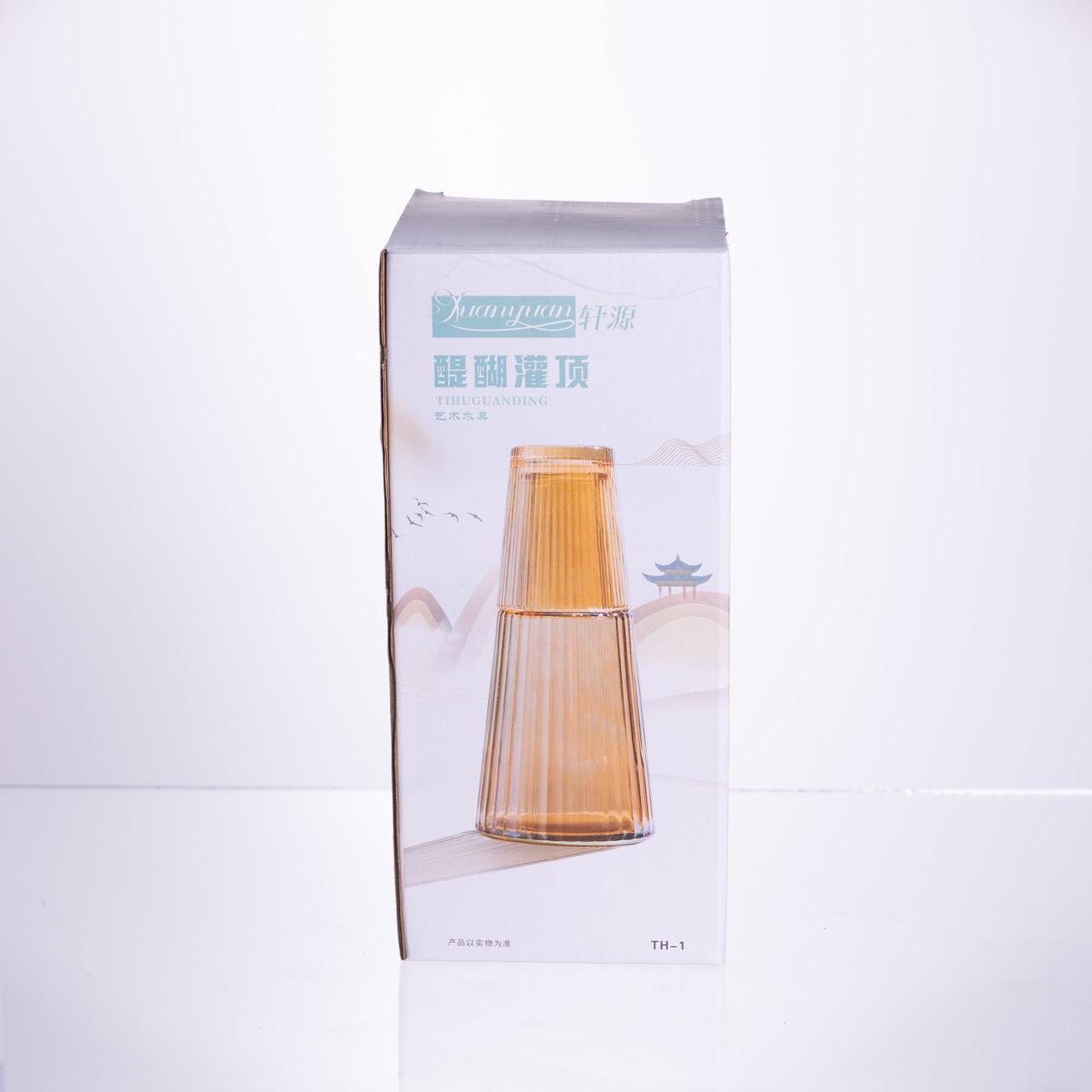 Кувшин 800 мл за стаканом 1 шт. по 250 мл Прозрачный (HP-19-TH-1) - фото 4 Кувшин 800 мл за стаканом 1 шт. по 250 мл Прозрачный (HP-19-TH-1) - фото 4