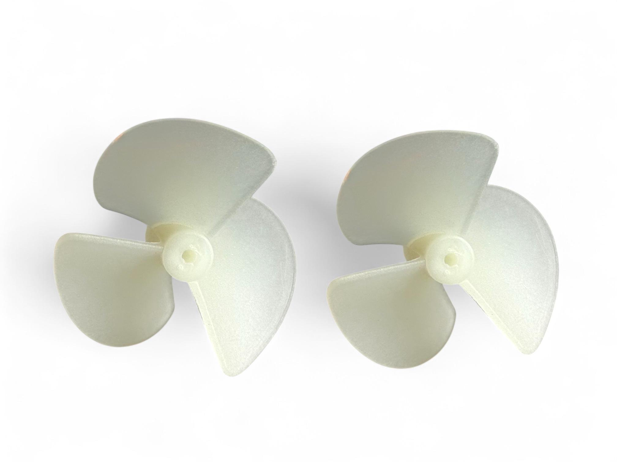 Винты трехлопастные усиленные 28 мм для прикормочных корабликов Flytec/Lixada/Hirisi