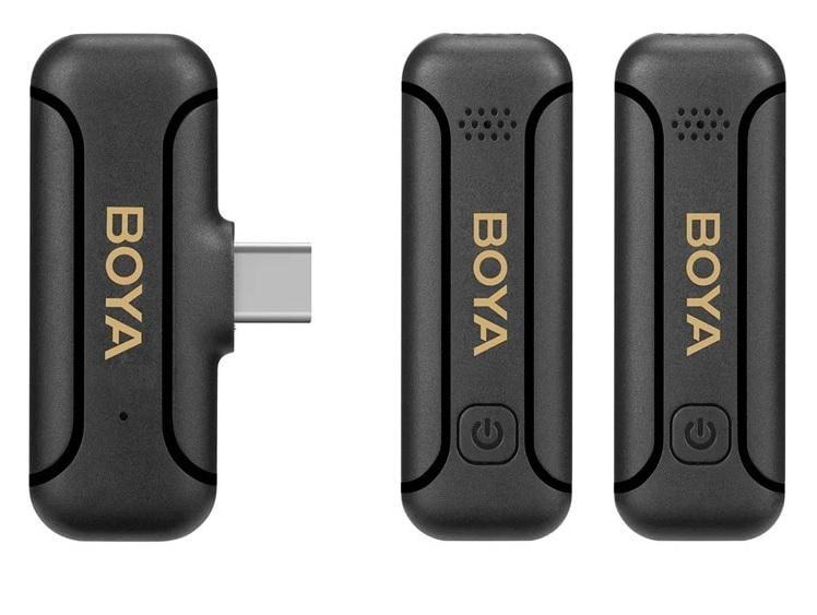 Микрофон петличный Boya BY-WM3T2-U2 для iPhone USB Type-C и Android профессиональный беспроводной 2 шт. (50013)