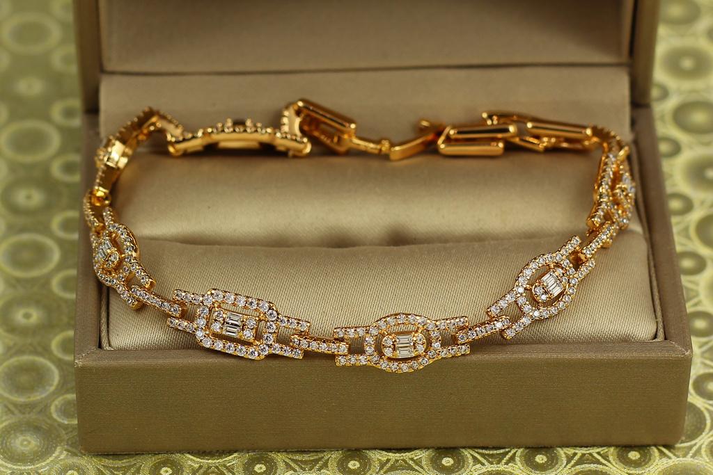 Браслет Xuping Jewelry Прозорливость 17 см 7 мм Золотистый (29885930)