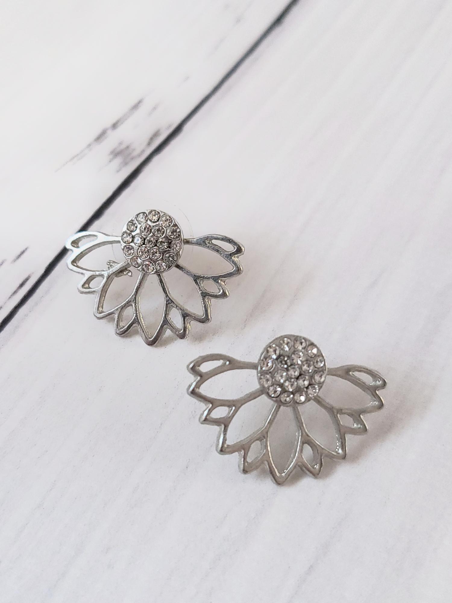 Сережки-пусеты Серебристый (2546)