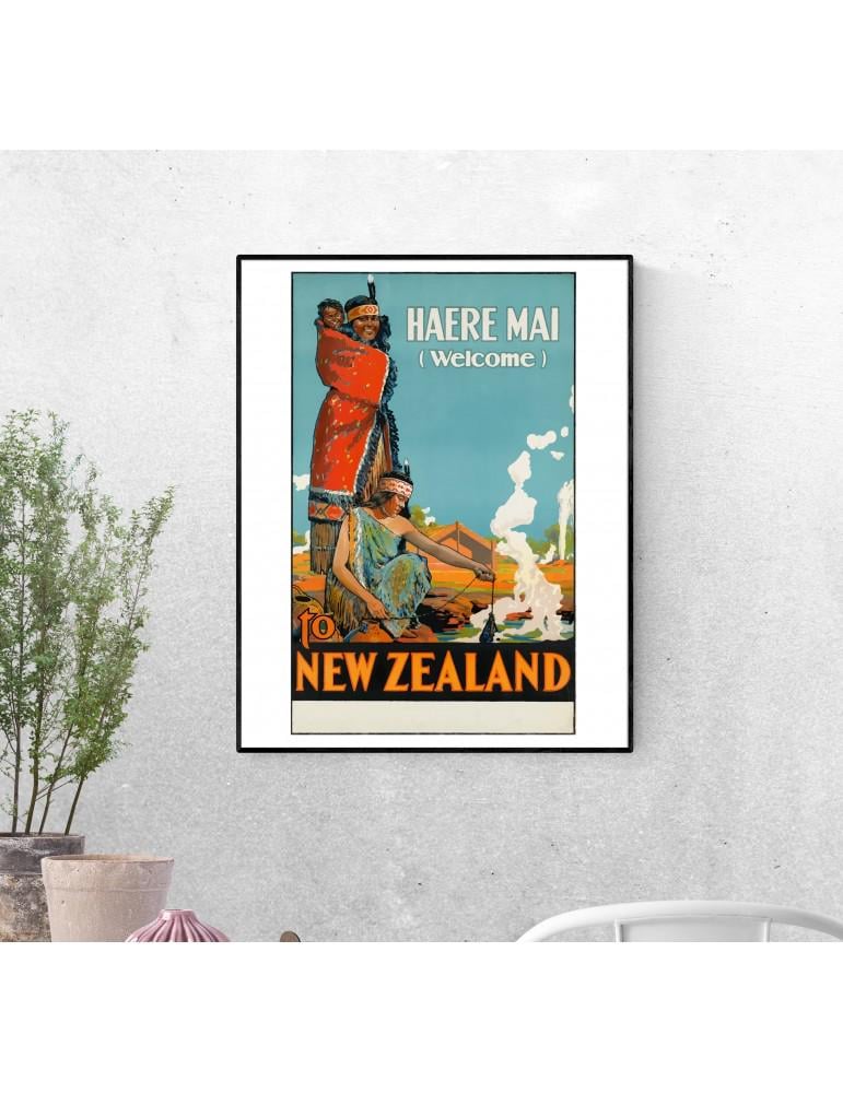 Тревел-постер Индейское племя формат А-4