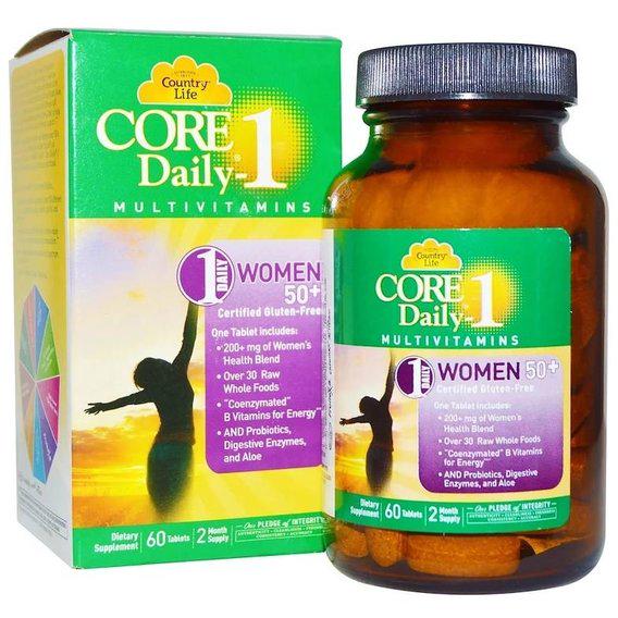 Витаминно-минеральный комплекс Country Life Core Daily-1 for Women 50+ 60 Tabs