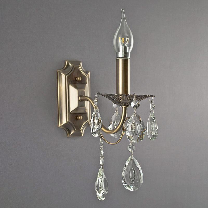Бра настенное Light House SW-11610A/1 W AB Свеча Бронза