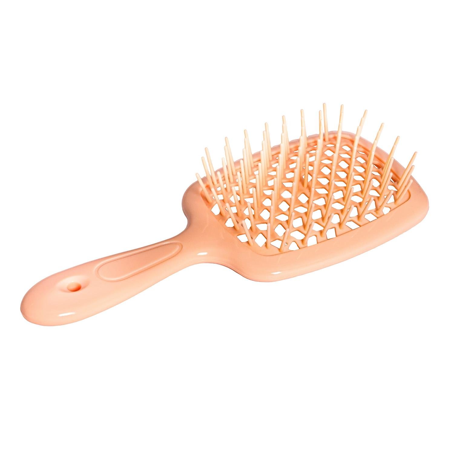 Гребінець-щітка для волосся Superbrush Plus Hollow Comb Бежевий (85781)