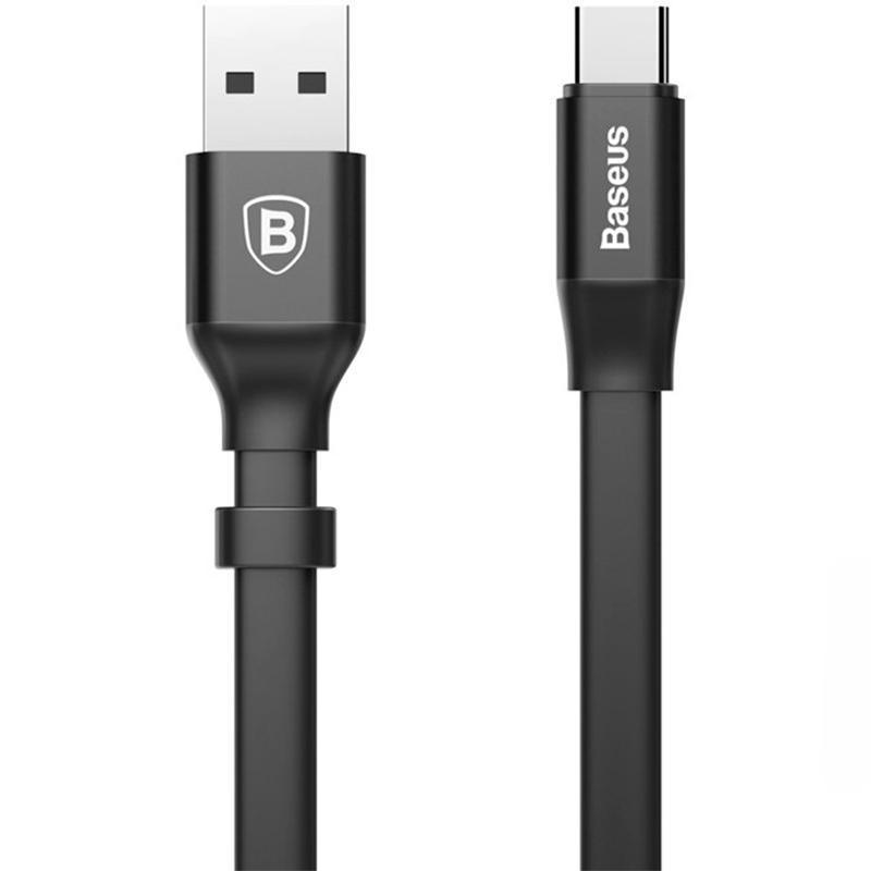 Кабель Baseus CATMBJ-A01 Nimble Portable Cable USB to Type-C 0,23 м Black