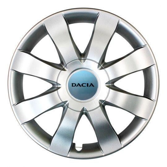 Автомобильные колпаки SKS 323 R15 с логотипом Dacia 4 шт. Серебристый