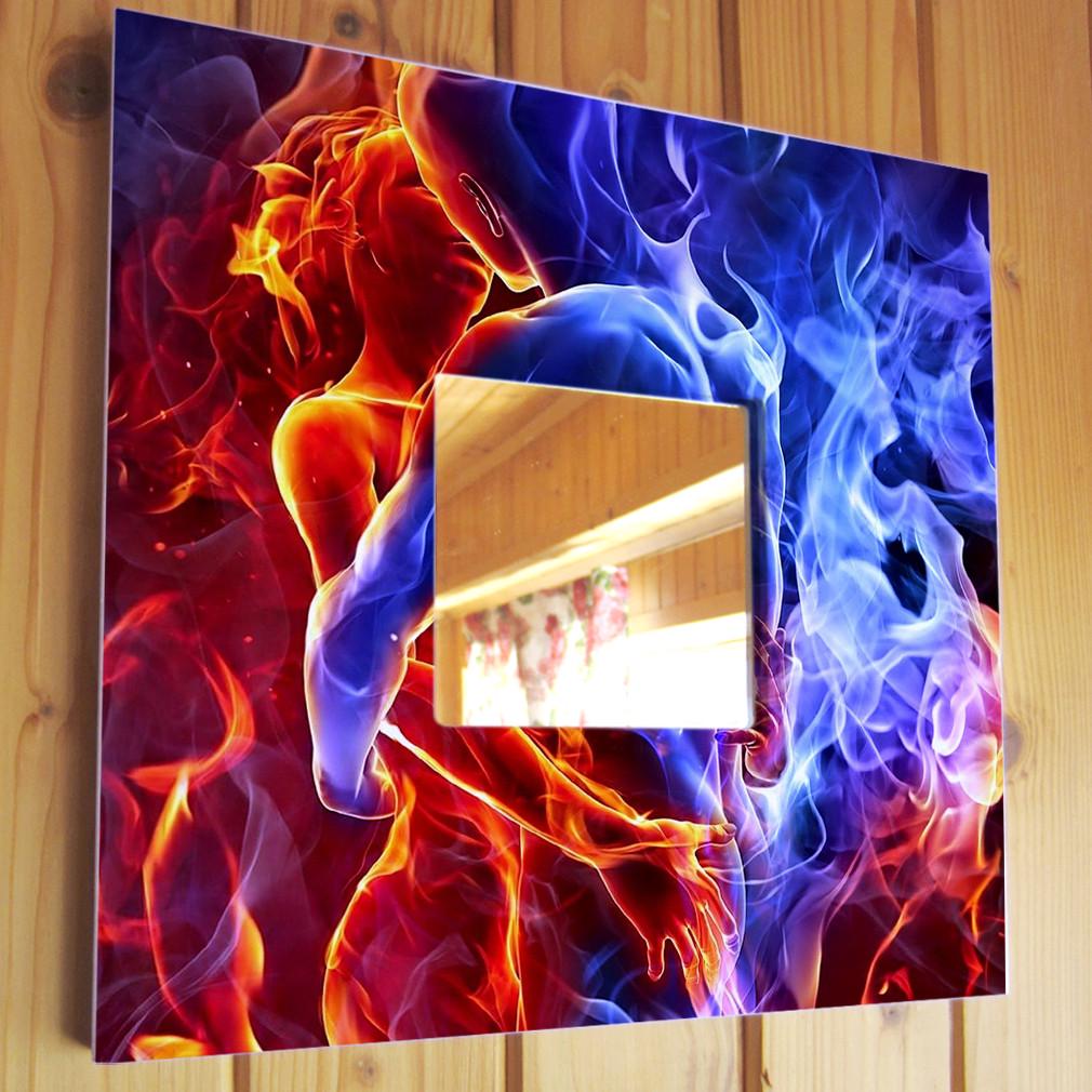 Зеркало декоративное Любовь Стихия 260х260 мм (M03503)