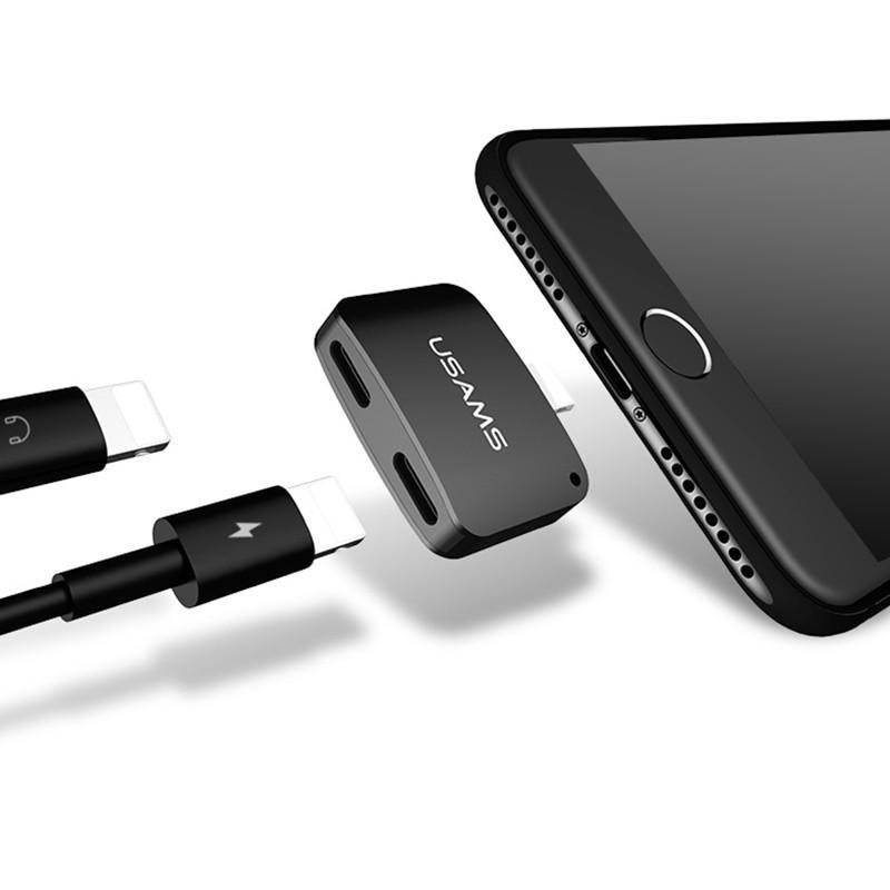 Переходник USAMS Lightning to Dual Lightning US-SJ138 5V 1A - фото 2