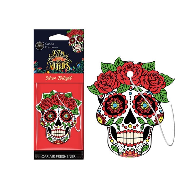 Ароматизатор Aroma Car Cellulose Dia De Los Muertos Silver Tatoo (45329)