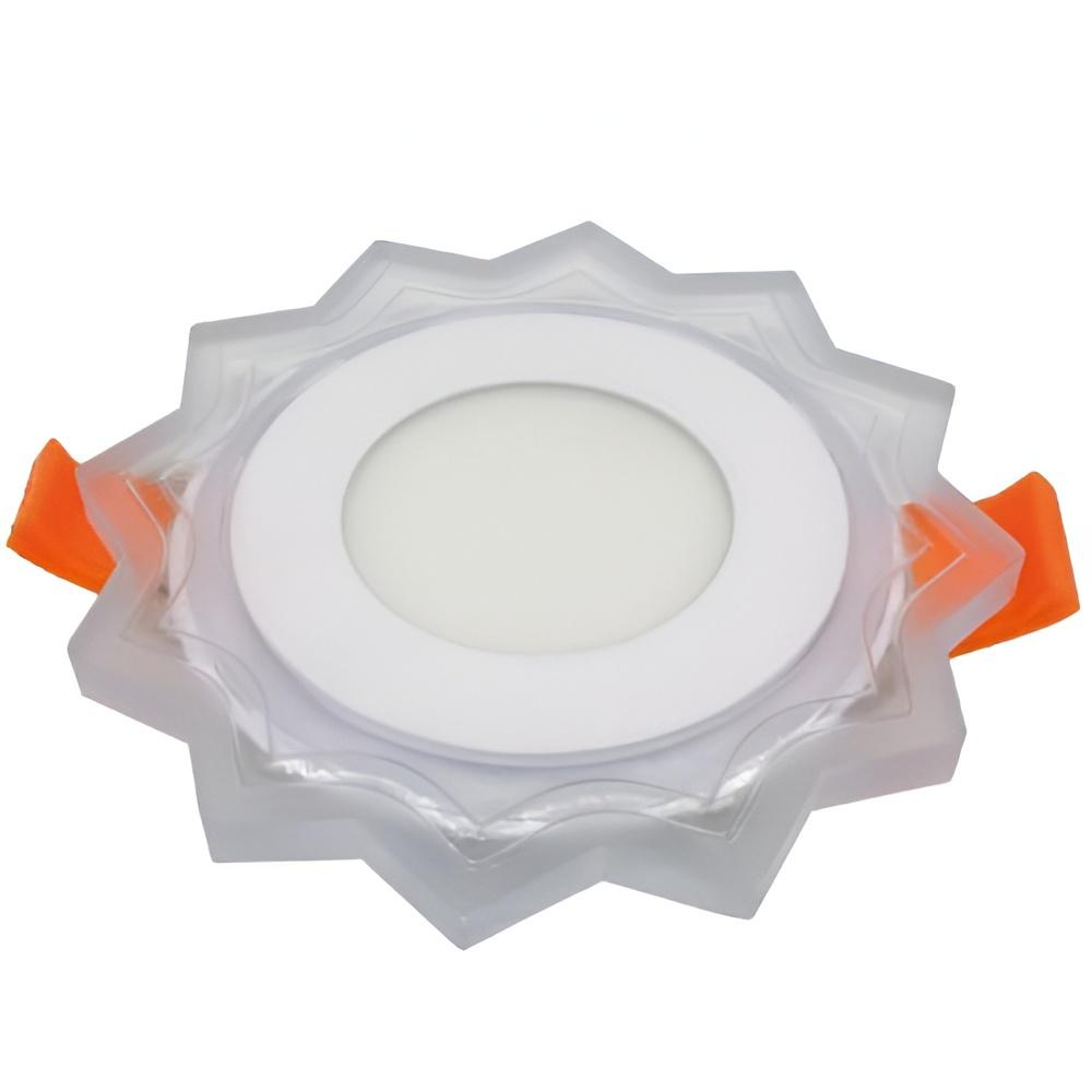 Панель LED Lemanso Божья коровка 3W + 3W 350Lm 4500K с зеленой подсветкой (LM907)