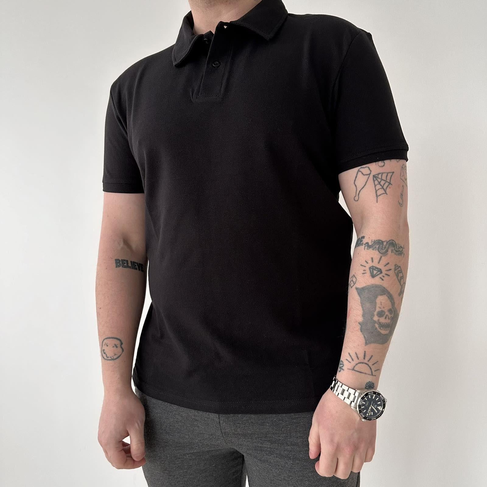 Поло БАТАЛ 4XL Чорний (33790205)