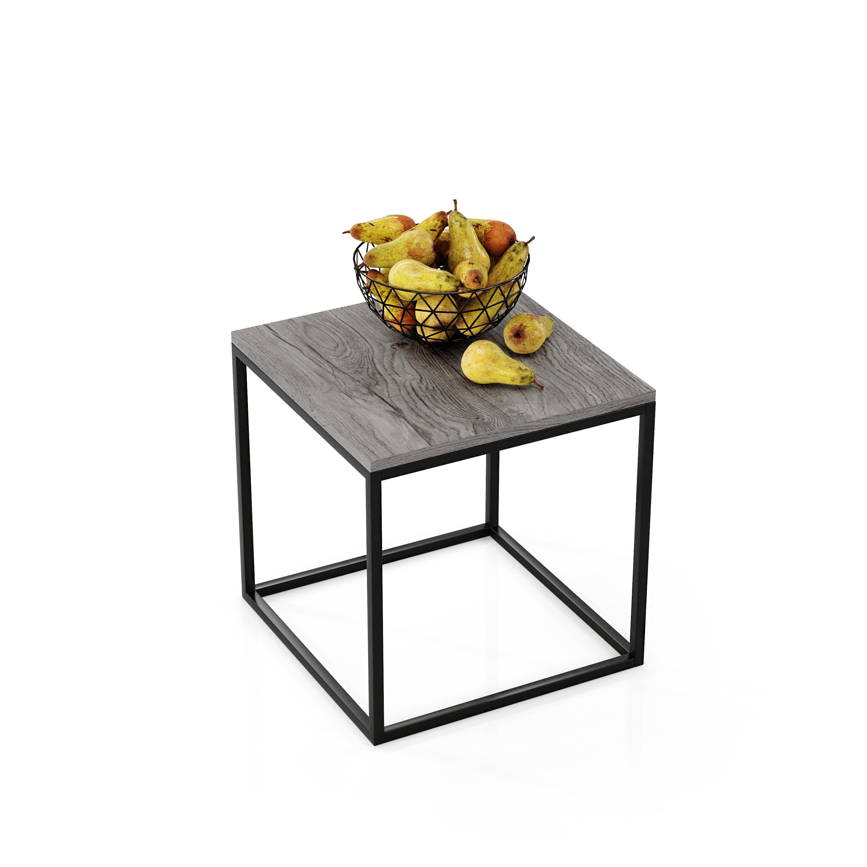 Журнальный стол Vian-Dizain К-2 Дуб Острова/Черный (10630006)