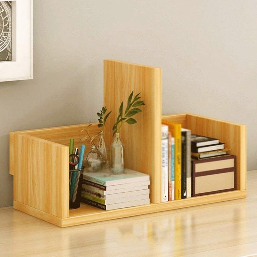 Полка книжная настольная из дерева Торио Карри (КПА-015703)