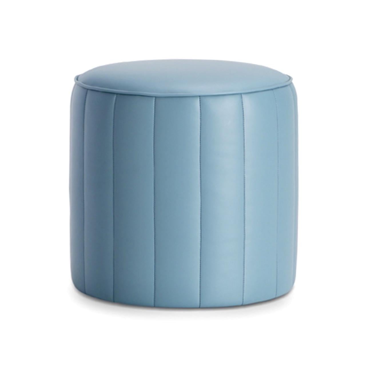 Пуф MeBelle Deshi кожзам 450x450x450 см Серо-голубой (0285)