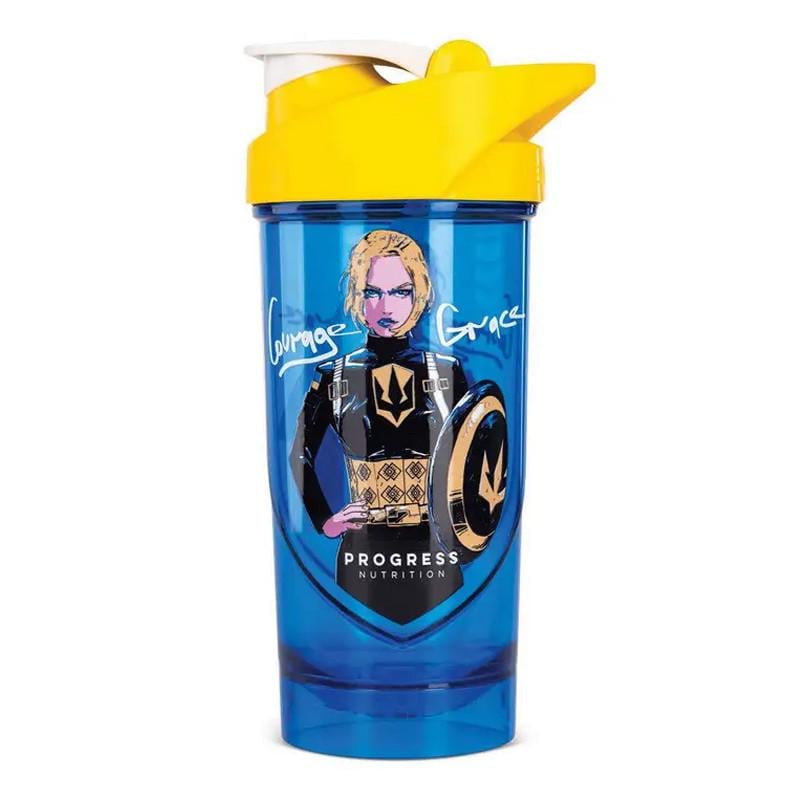 Шейкер для спортивного харчування Progress Nutrition Shieldmixer Shaker Captain girl Courage Grace 700 мл (23258-01)