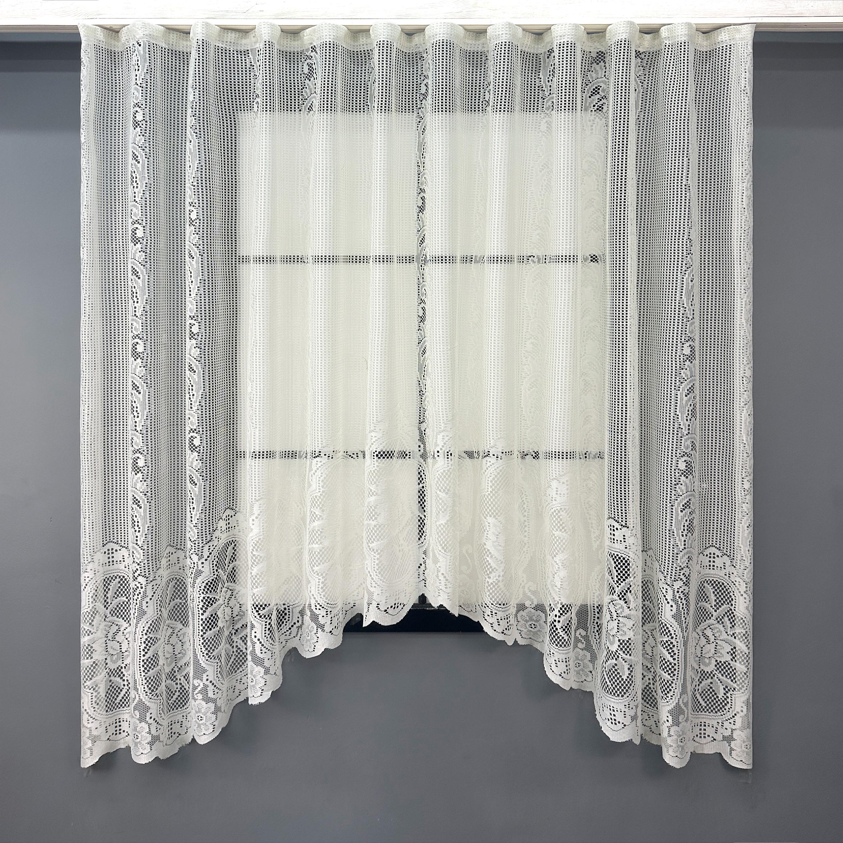 Арка кухонна № 000к сітка Без тасьми 300х170 см Молочний (51-080)