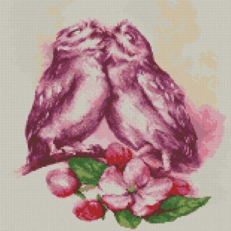 Алмазная мозаика Идейка Совушки 40x40 см (AM6038)
