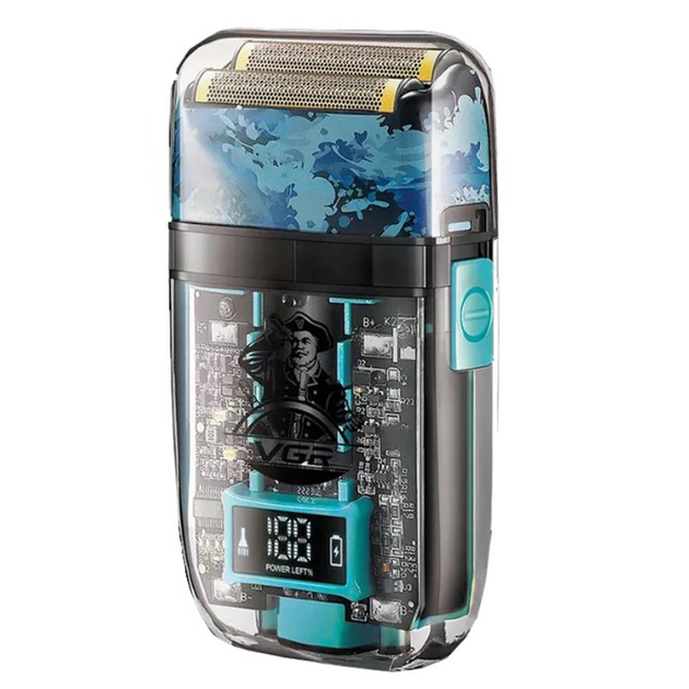 Електробритва шейвер VGR V-352 IPX5 LED Display сіткова з подвійним лезом (ML-04594)