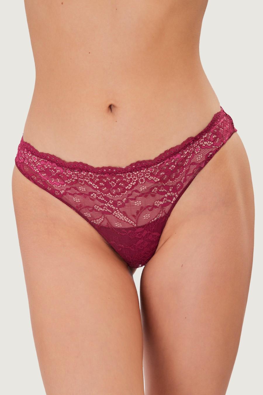 Трусики бразилиана Emy р. 2/S Бордовый (78265) Трусики бразилиана Emy р. 2/S Бордовый (78265)