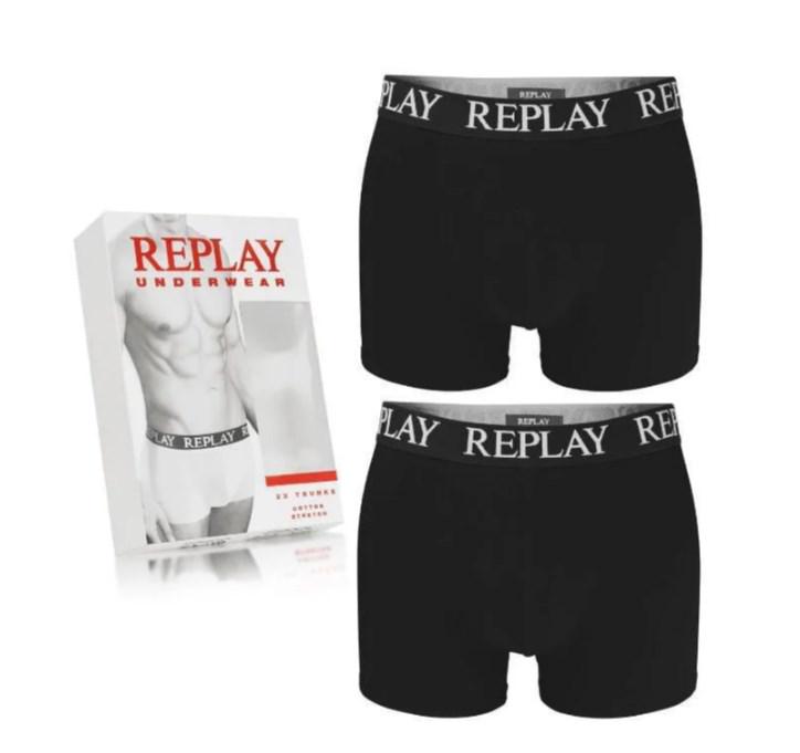 Трусы-боксеры мужские анатомические Replay 2 шт. L Черный (4585755) - фото 2 Трусы-боксеры мужские анатомические Replay 2 шт. L Черный (4585755) - фото 2