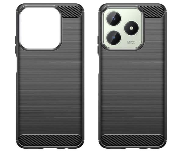  Чехол - накладка Polished Carbon для Realme C61 / C63 4G Черный