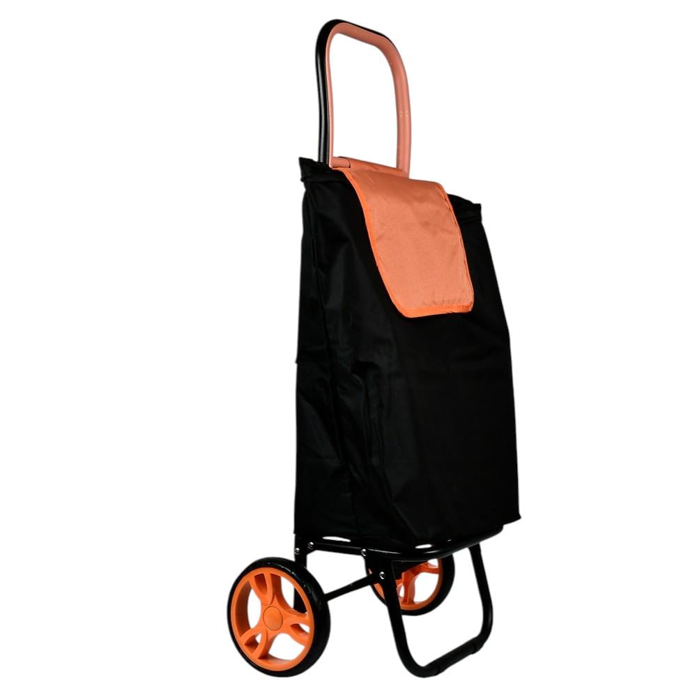 Сумка-візок на колесах Stenson відділення на шнурку 94х37х28 см до 20 кг Чорний з помаранчевим (MH-5283) Сумка-візок на колесах Stenson відділення на шнурку 94х37х28 см до 20 кг Чорний з помаранчевим (MH-5283)