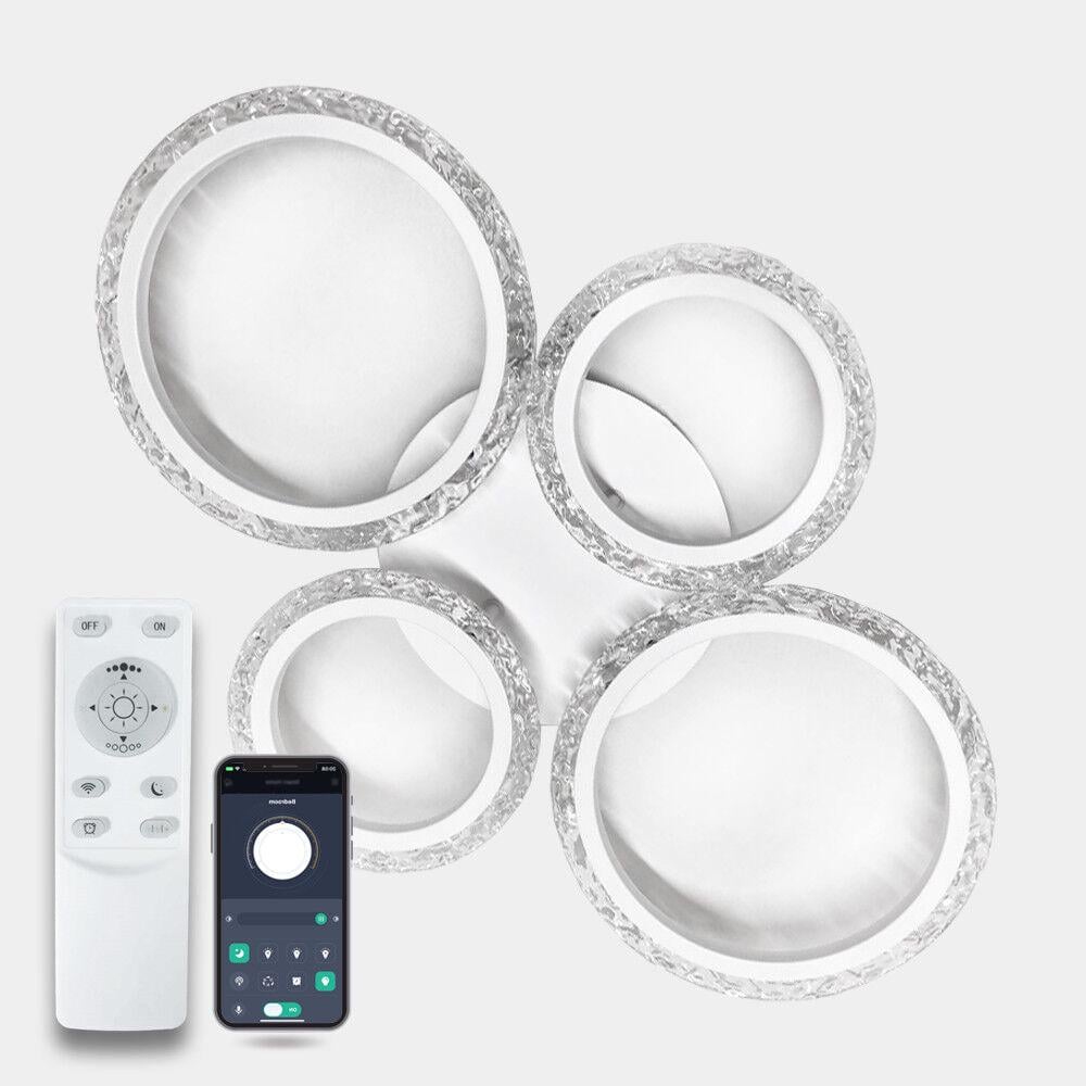 Світильник LED стельовий Luminaria з пультом (EUROPA 60W 4R WHITE/ICE)
