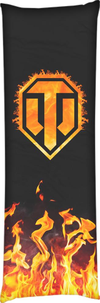 Подушка дакимакура World of Tanks 4 50x150 см (13533464)