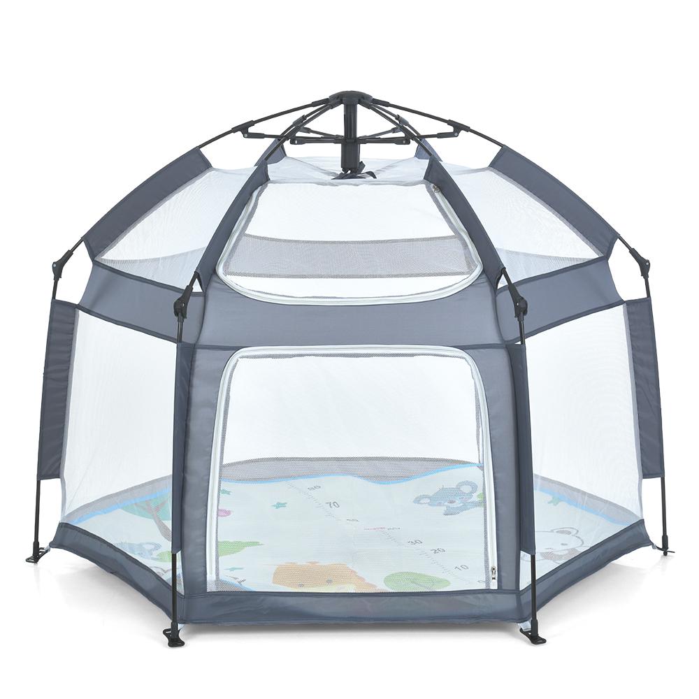 Палатка автоматическая MR 1512 с сетчатыми стенками и ковриком 146х127х110 см Серый - фото 1 Палатка автоматическая MR 1512 с сетчатыми стенками и ковриком 146х127х110 см Серый - фото 1