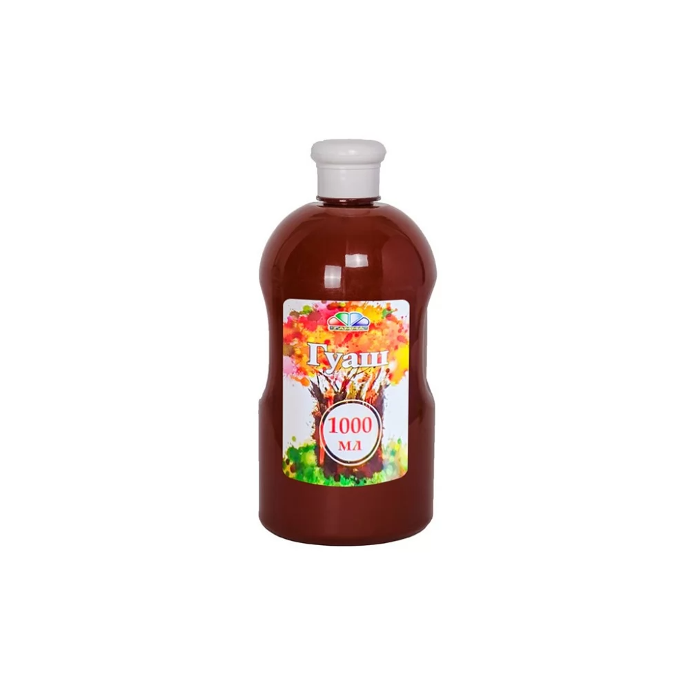 Гуашь Гамма UA Творчество 1000 мл Коричневый (343006 4820072537473) - фото 1