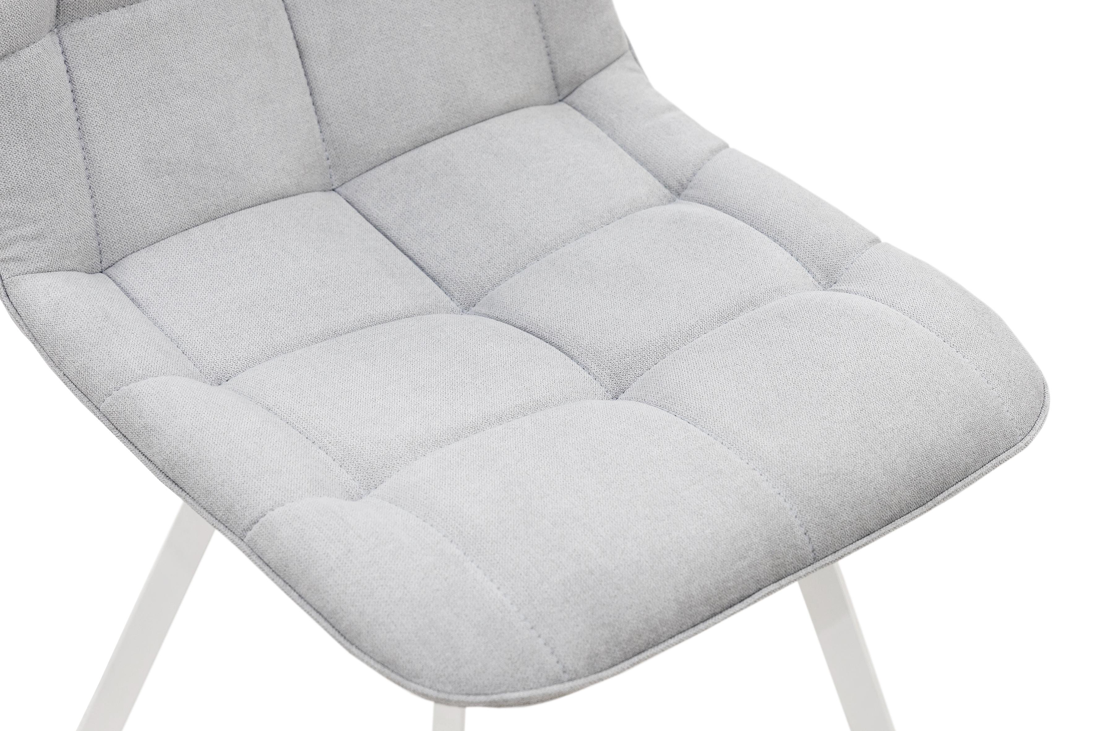 Стілець для кухні та вітальні Фіджи Софт 470х840х580 мм Білий/Світло-сірий (GAА0056045) - фото 7 Стілець для кухні та вітальні Фіджи Софт 470х840х580 мм Білий/Світло-сірий (GAА0056045) - фото 7