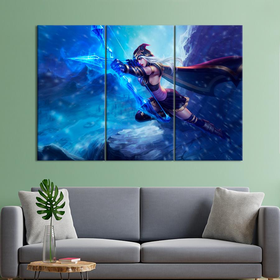 Настенний декор Чемпион League of Legends Лучница Эш 128x81 см (A135-3)