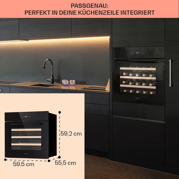 Винний холодильник вбудований KLARSTEIN Vinsider 30 Uno (10041357) - фото 3