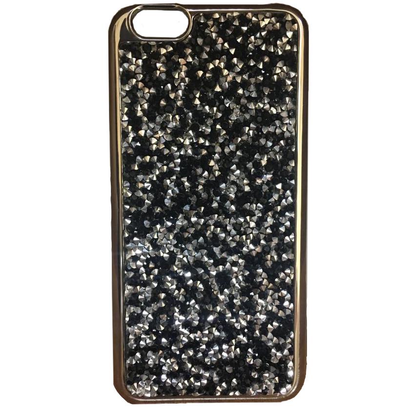 Чехол накладка Apex Rock Crystal TPU Case for iPhone 6/6S, Silver/Black