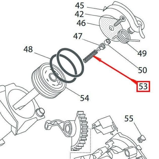 Пружина крепления фильтра заварочного блока кофемашины DeLonghi (6132112200) - фото 3