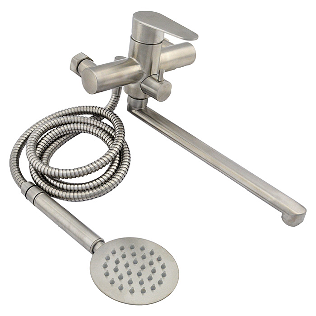 Змішувач для ванни Gerts 7103 11B нержавіюча сталь