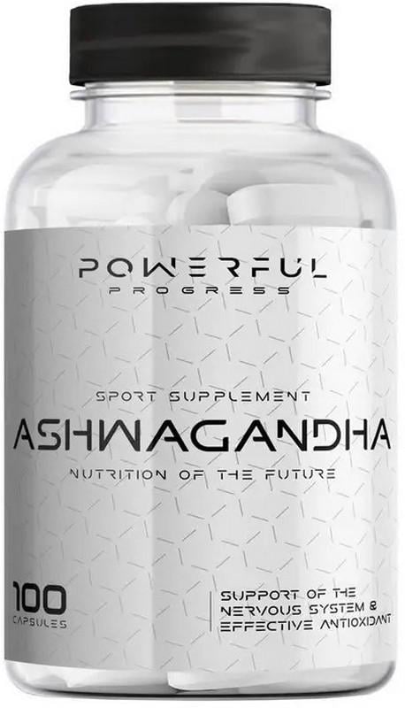 Добавка натуральная Ашваганда Powerful Progress Ashwagandha 100 caps