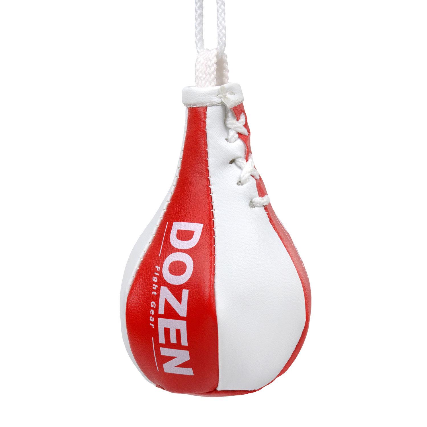 Брелок міні-груша Dozen Light Mini Speed Bag Червоно-білий - фото 1 Брелок міні-груша Dozen Light Mini Speed Bag Червоно-білий - фото 1