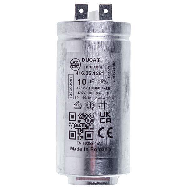 Конденсатор 10uF 425V 1250020615 для сушки стиральной машины AEG 72x35 мм (00000056781) - фото 3 Конденсатор 10uF 425V 1250020615 для сушки стиральной машины AEG 72x35 мм (00000056781) - фото 3
