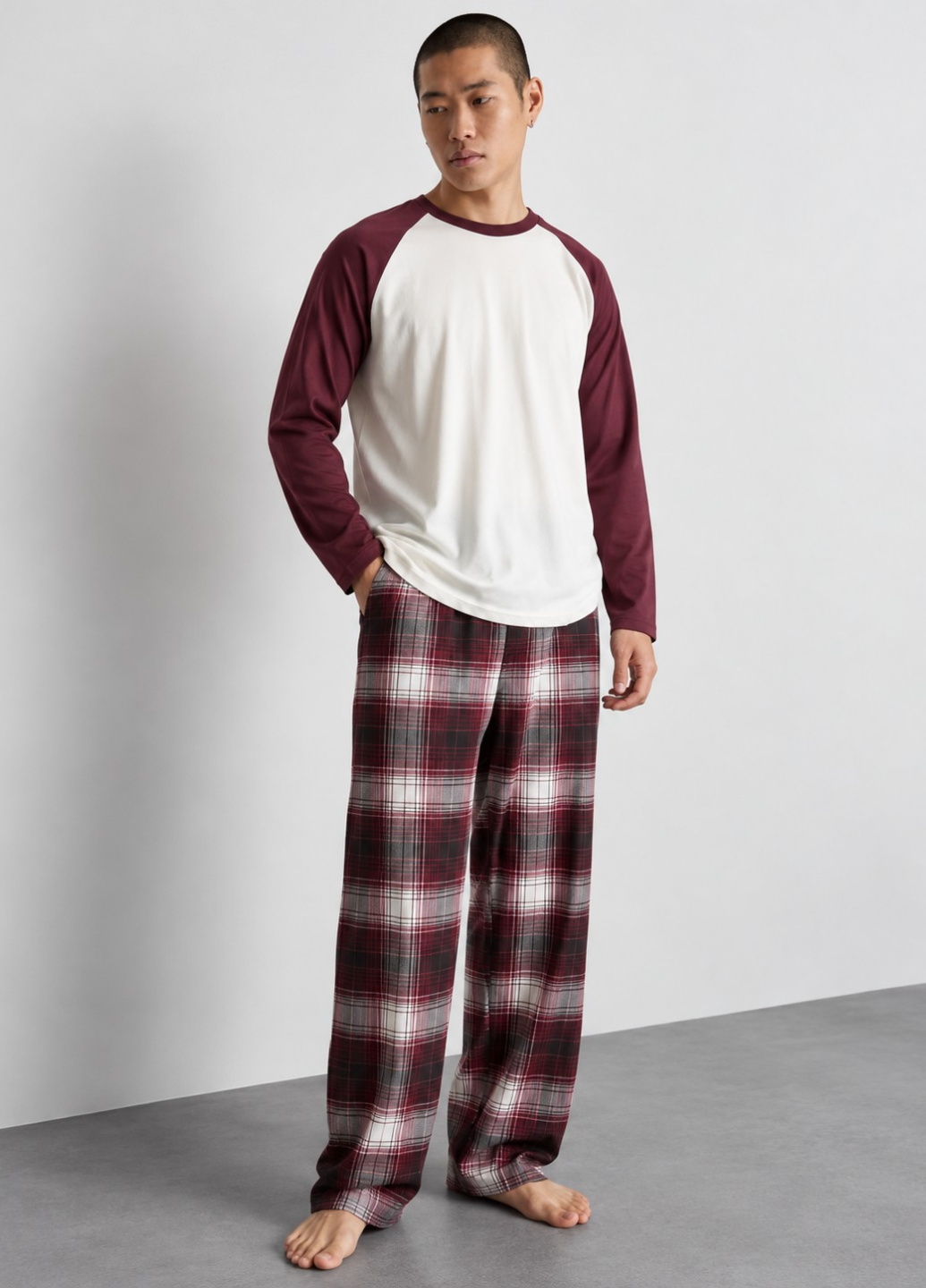 Пижама мужская PRIMARK Pyjamas S Бордовый (275)