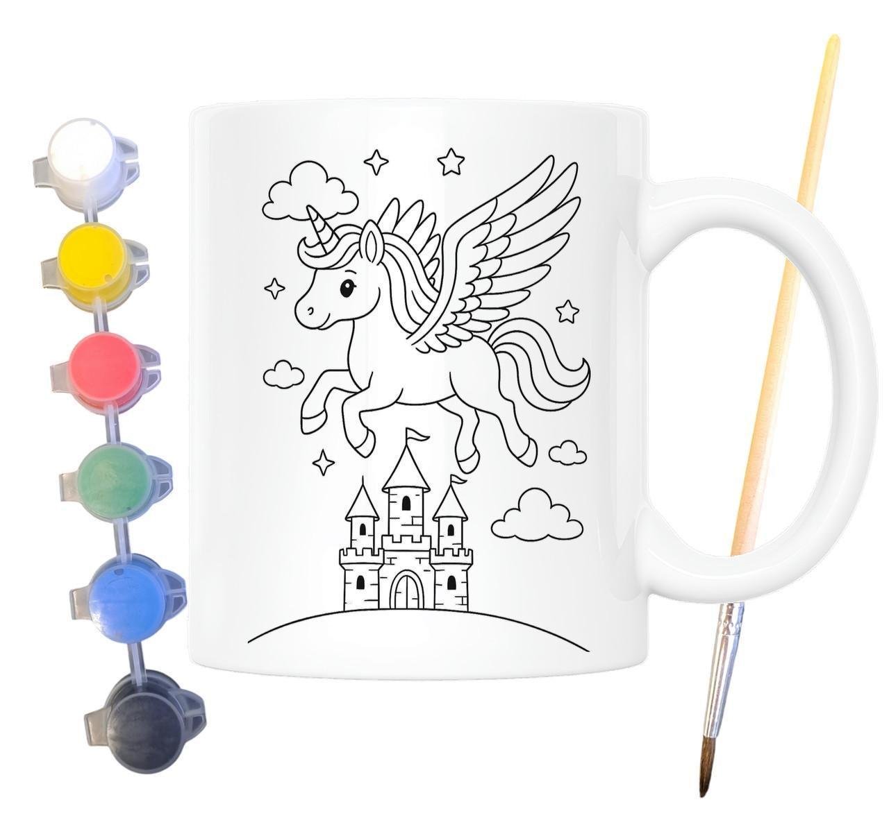 Набор для творчества кружка раскраска Единорог 330 мл Белый (КР0134)