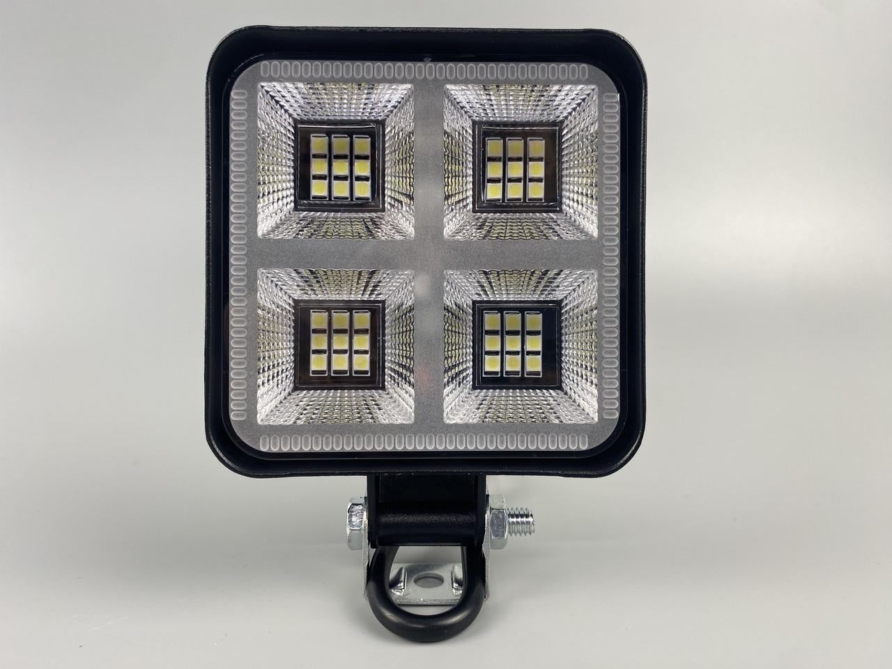 Фара LED квадратная 48W 6000K 36 диодов Mini 8,5х8,5х1,5 см
