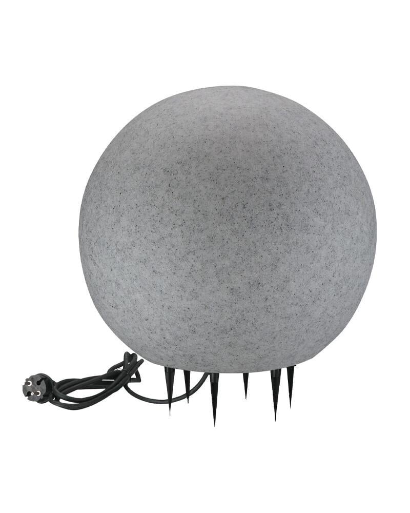Садовий світильник Polux 330369 Argento 50 Куля E27 1x25W IP65 Сірий (36563220)