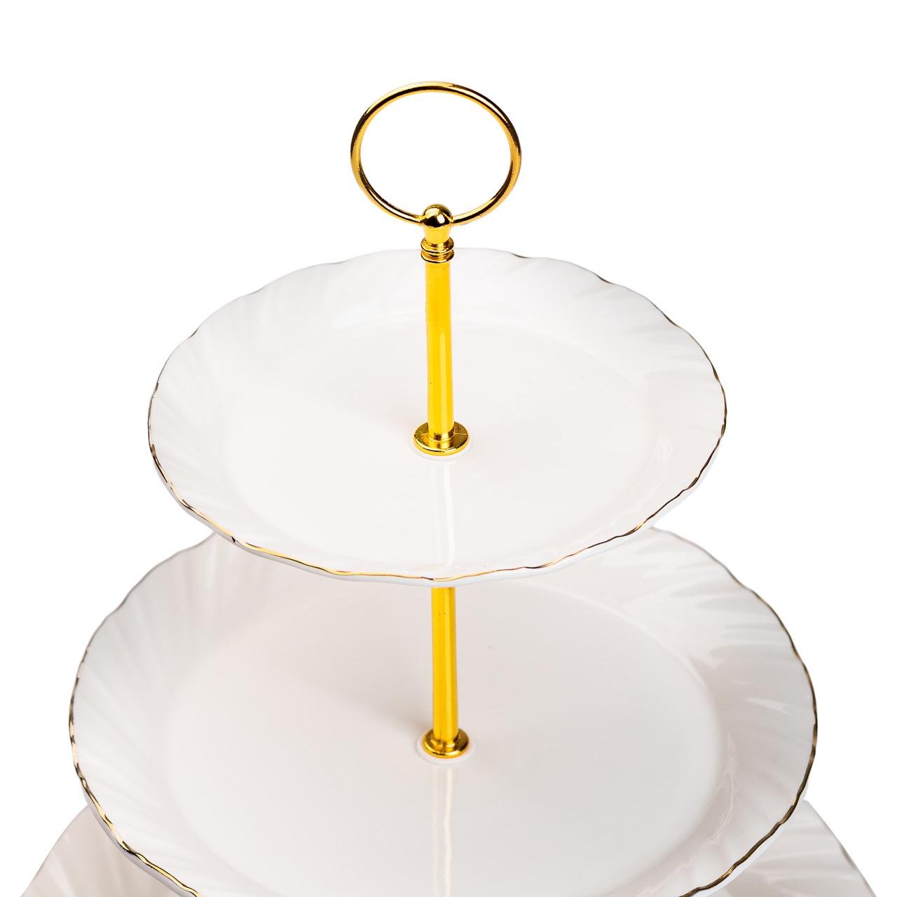 Етажерка Classic для фруктів та десертів триярусна (HP-7-731) - фото 4 Етажерка Classic для фруктів та десертів триярусна (HP-7-731) - фото 4