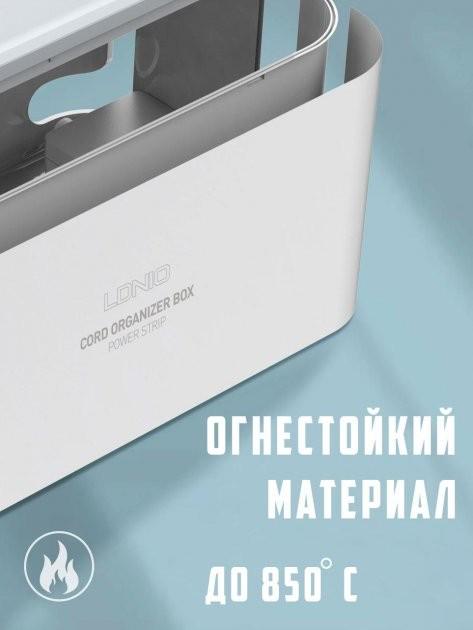 Мережевий подовжувач Ldnio SC5309 3 USB 5 розеток 2 м 3х0,75 мм White (SC5309) - фото 2