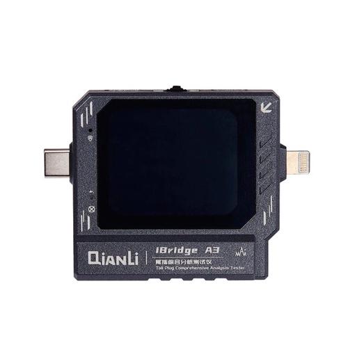 Тестер USB диагностики разъемов питания QianLi iBridge A3 Type-C и Lightning Black (888523)