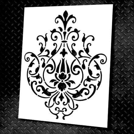 Трафарет багаторазовий DFA Дамаск 8 для штукатурки та фарби (D00008)